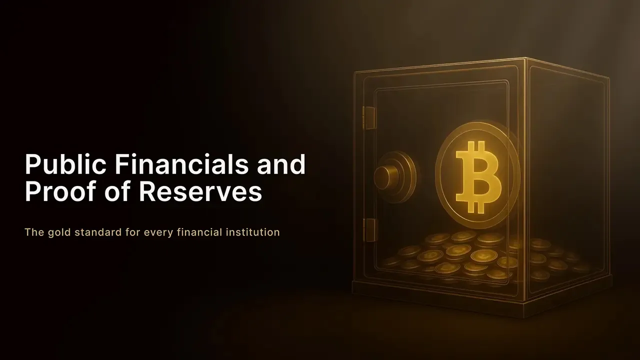 Public Financials and Proof of Reserves